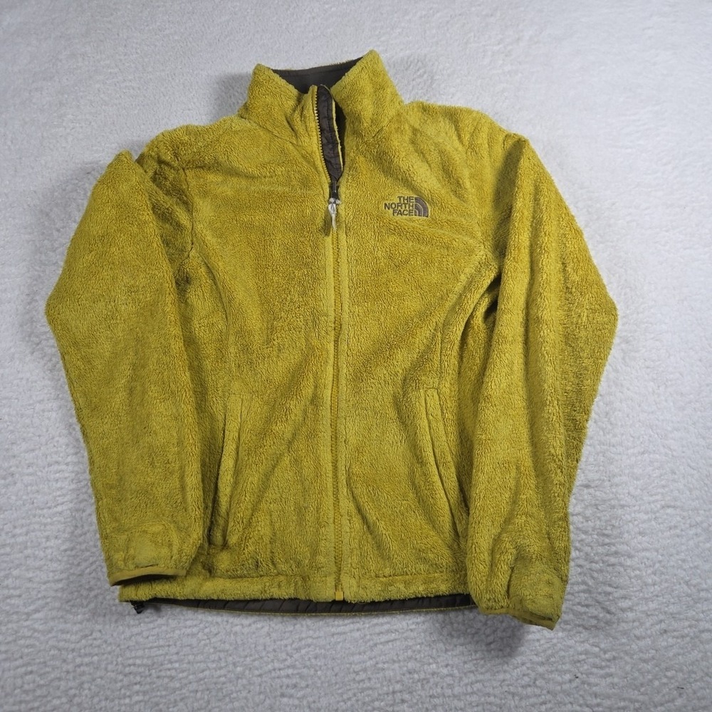 The North Face‎ Osito Green Fuzzy Full Zip Fleece Jacket Womans Xtra Small